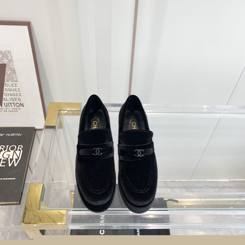 Ch*el leather shoes